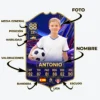 CARTA FUTBOL AZUL WEB INDICACIONES Carta de Fútbol Personalizada | Blue Galaxy