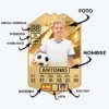 CARTA FUTBOL DORADA INDICACIONES Carta de Fútbol Personalizada | Golden