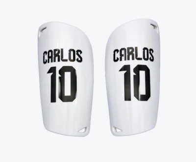Espinilleras Personalizadas sin foto | Vinilo negro o dorado