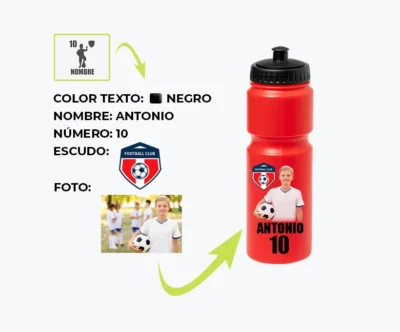 Bidón de plastico personalizado con foto | Basico