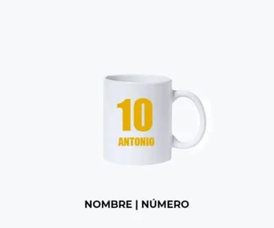 Taza Nombre Numero Taza de futbol personalizada con foto | Basico