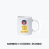 Taza Nombre Numero Escudo Taza de futbol personalizada con foto | Basico
