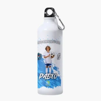Botella de aluminio personalizada con foto | Pinceladas