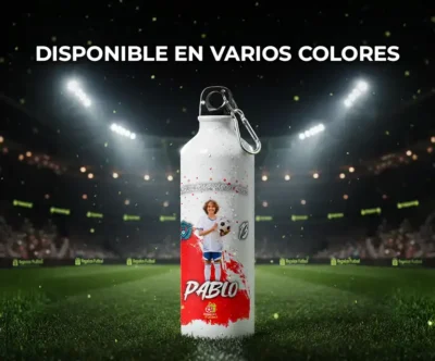 Botella de aluminio personalizada con foto | Pinceladas