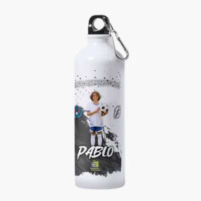 Botella de aluminio personalizada con foto | Pinceladas