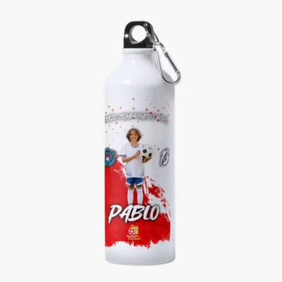 Botella de aluminio personalizada con foto | Pinceladas