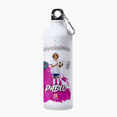 Botella de aluminio personalizada con foto | Pinceladas