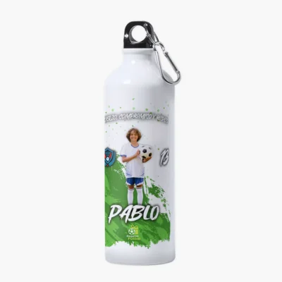 Botella de aluminio personalizada con foto | Pinceladas