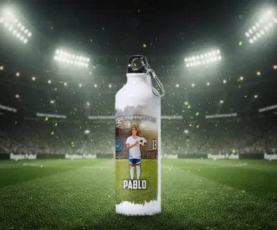 Botella de aluminio personalizada con foto | Estadio dia