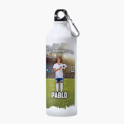 Botella de aluminio personalizada con foto | Estadio dia