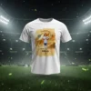 camiseta_golden_fondo_estadio Camiseta blanca de futbol personalizada con foto | Golden