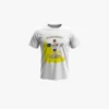 camiseta_pinceladas_dorado_fondo_gris Camiseta blanca de futbol personalizada con foto | Pinceladas