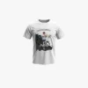 camiseta_pinceladas_negro_fondo_gris Camiseta blanca de futbol personalizada con foto | Pinceladas