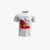 camiseta_pinceladas_rojo_fondo_gris Camiseta blanca de futbol personalizada con foto | Pinceladas