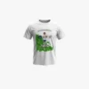 camiseta_pinceladas_verde_fondo_gris Camiseta blanca de futbol personalizada con foto | Pinceladas