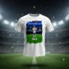 Camiseta blanca de futbol personalizada con foto | Estadio Noche