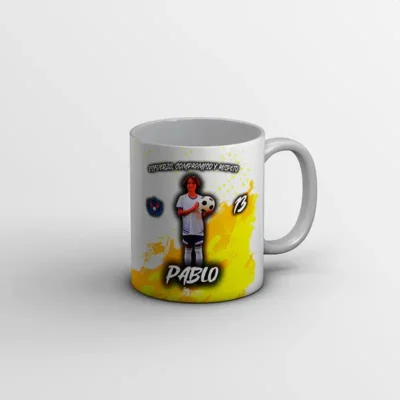 taza_pinceladas_dorado_fondo_gris1 Taza de futbol personalizada con foto | Pinceladas