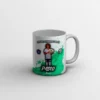 taza_pinceladas_turquesa_fondo_gris1 Taza de futbol personalizada con foto | Pinceladas