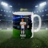 Taza de futbol personalizada con foto | Estadio Noche