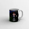 Taza de futbol personalizada con foto | Estadio Noche